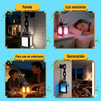 Lámpara Decorativa Estilo Píxel